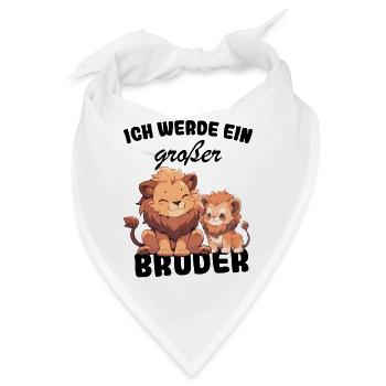 Nachwuchs Verkünden | Ich Werde Großer Bruder 2027 - Bandana - Weiß - Vorne