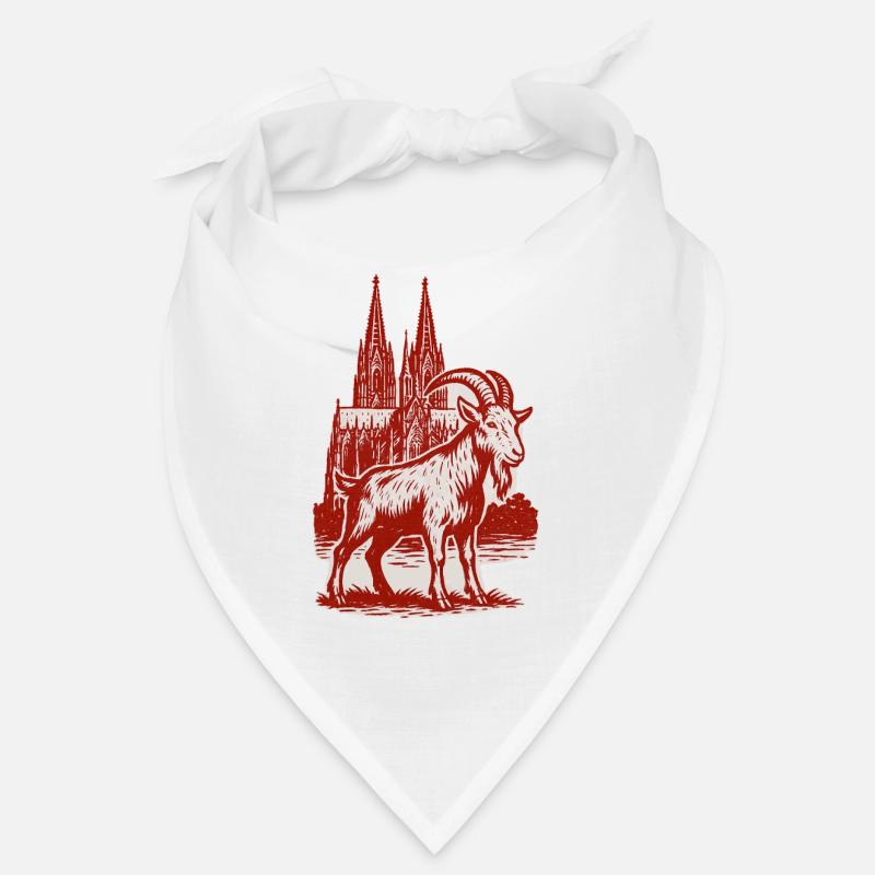 Köln Geissbock - Bandana - Weiß