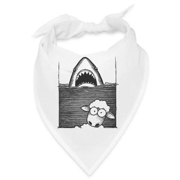 Shark Sheep - Bandana - Weiß - Vorne