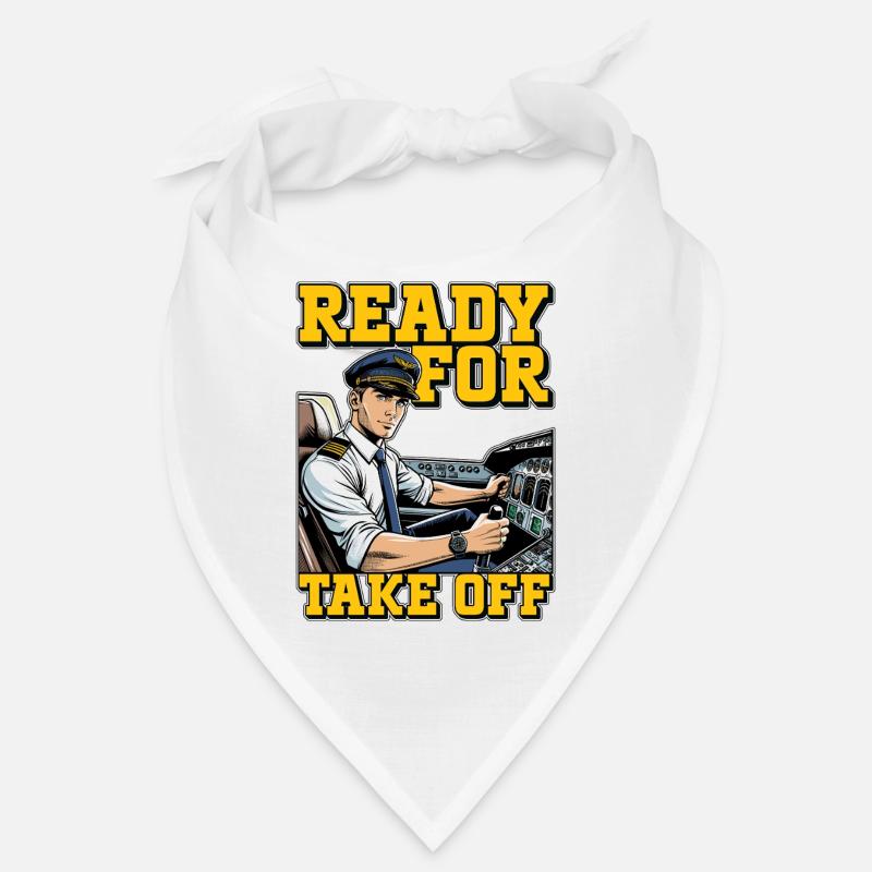 Flight Instructor Ready For Take Off Pilot School Bandana