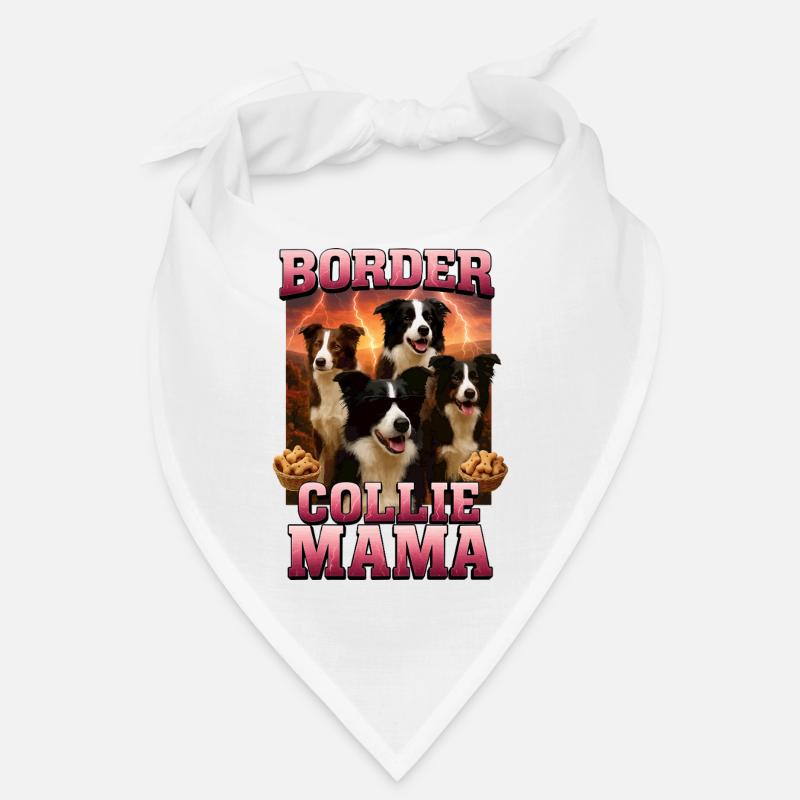 Border Collie - Bandana - Weiß