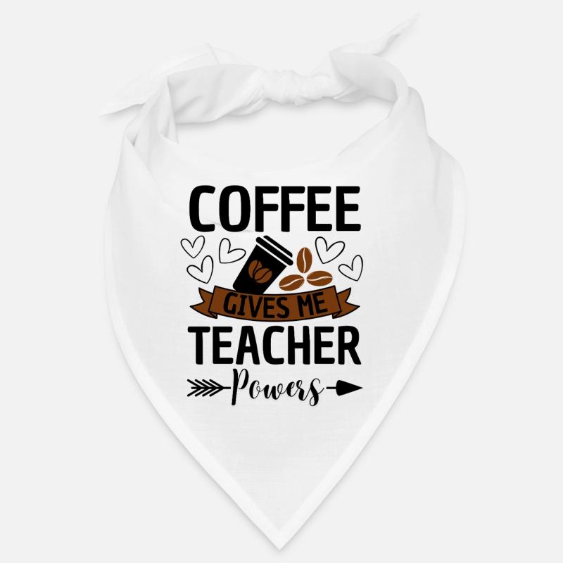 Lustiger Lehrer Spruch mit Kaffee Bandana