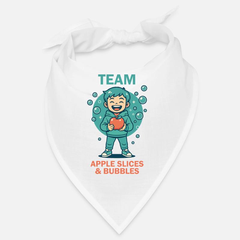 Team Apple Slices & Bubbles Lustiger Kindergarten Bandana