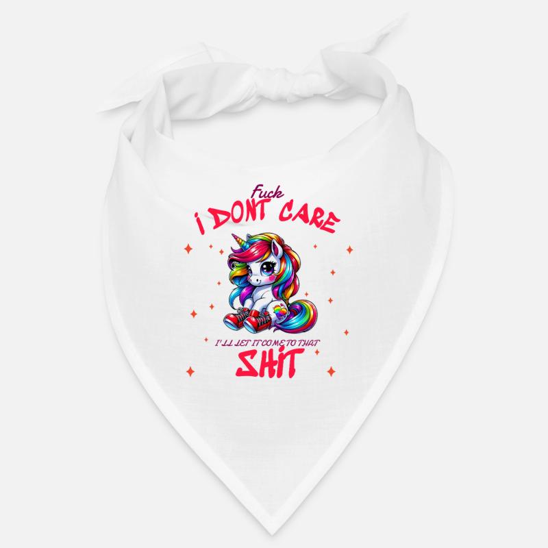 I Don’t Care Einhorn Statement design Bandana