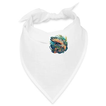 Lachse Lachs - Bandana - Weiß - Vorne