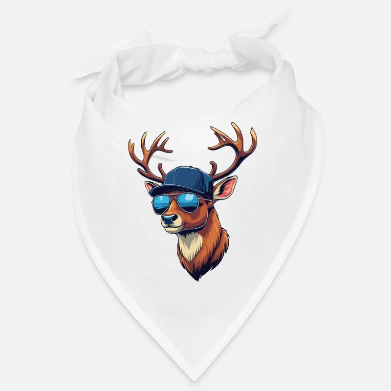 Cooler Hirsch Hirschkopf Jäger Jagen Wild Bandana