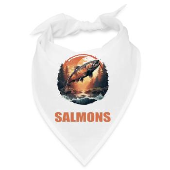 Lachse Lachs - Bandana - Weiß - Vorne
