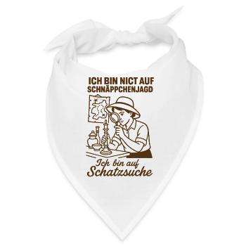 Ich Bin Nicht Auf Schnäppchenjagd Schatzsuche - Bandana - Weiß - Vorne