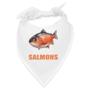Lachse Lachs - Bandana - Weiß - Vorne