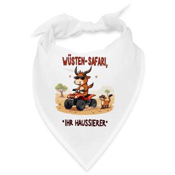 Wüsten - Stier - Bandana - Weiß - Vorne