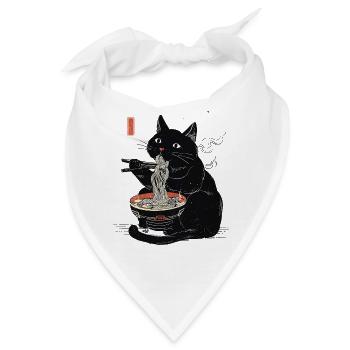Ramen Kitty - Bandana - Weiß - Vorne