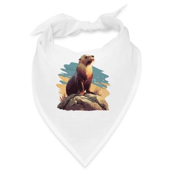 Seelöwen Seelöwe - Bandana - Weiß - Vorne