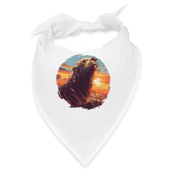 Seelöwen Seelöwe - Bandana - Weiß - Vorne