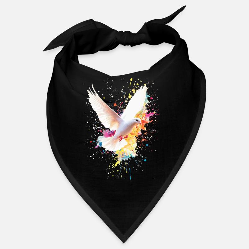 Weiße Taube Bandana