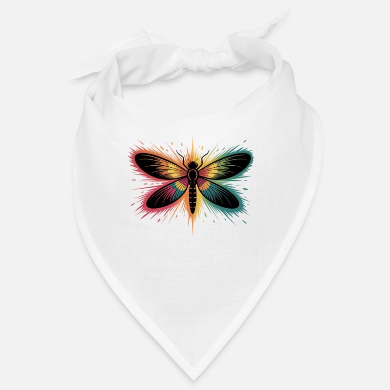 Libellule colorée avec explosion de couleurs Bandana