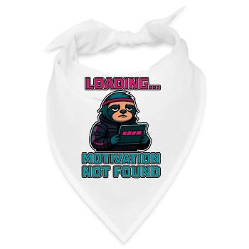 Loading... Motivation Not Found - Bandana - Weiß - Vorne