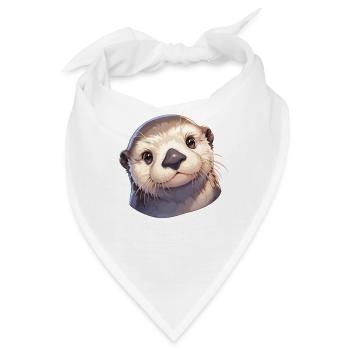 Seeotter - Bandana - Weiß - Vorne