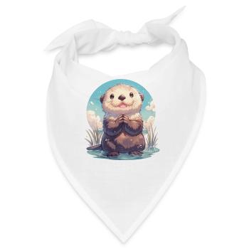 Seeotter - Bandana - Weiß - Vorne