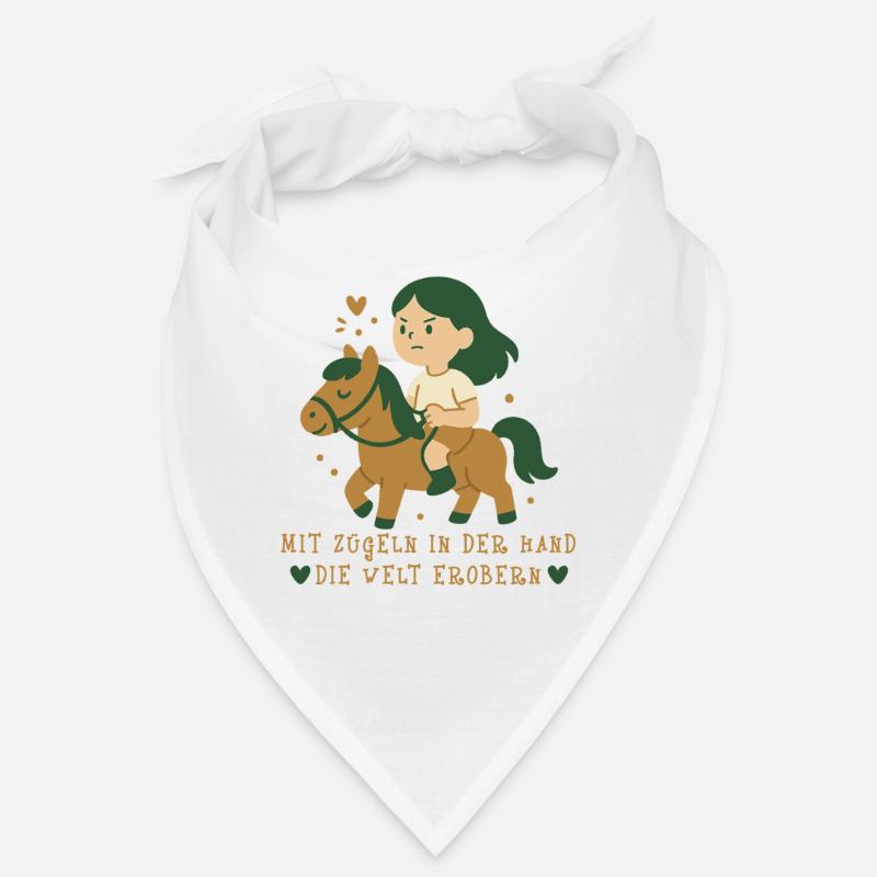 Conquérir le monde avec les rênes à la main Poney Bandana