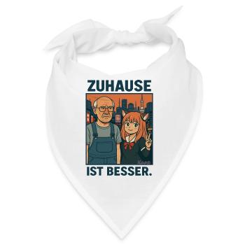 Peter Lustlos in Japan – Zuhause ist besser - Bandana - Weiß - Vorne