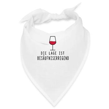 Lage besäufniserregend - Bandana - Weiß - Vorne