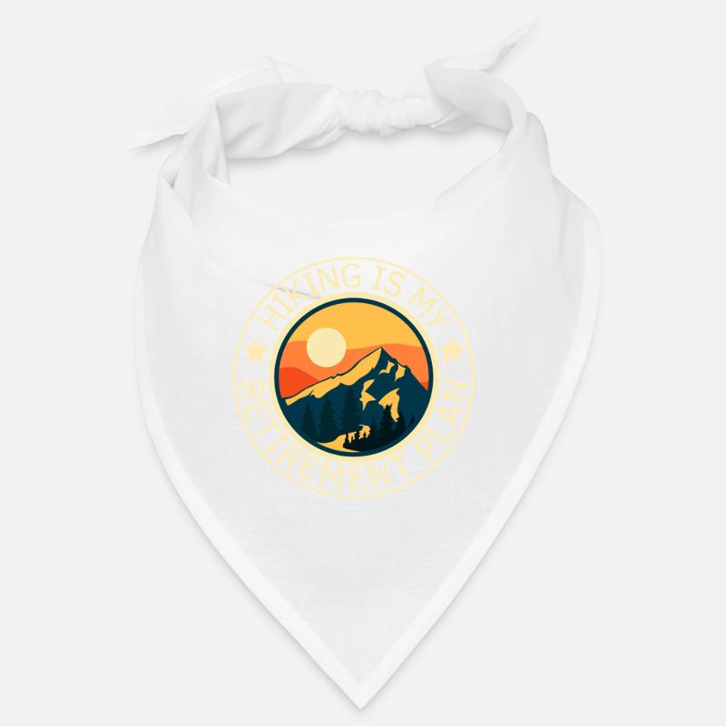 La randonnée est mon plan de retraite - Bandana - blanc