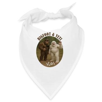 Bigfoot and yeti vlog Lustiges meme - Bandana - Weiß - Vorne