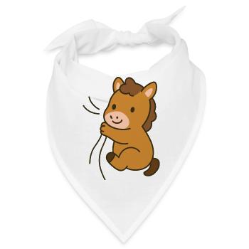 Eingekuscheltes Fohlen - Bandana - Weiß - Vorne