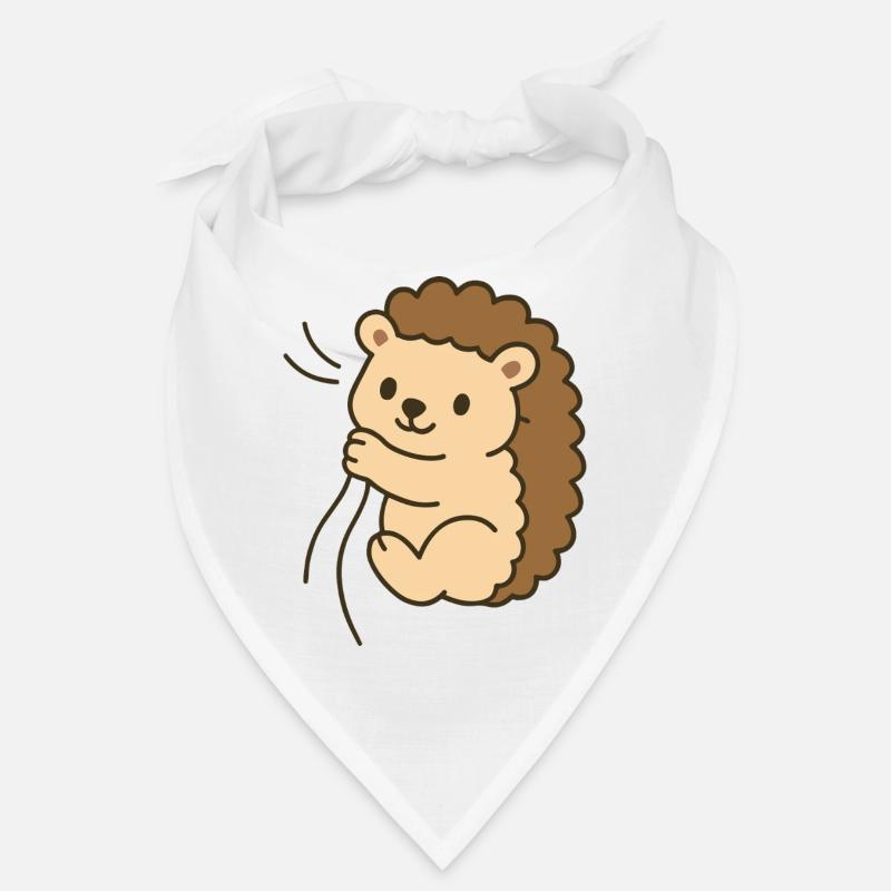 Bébé hérisson câlin - Bandana - blanc