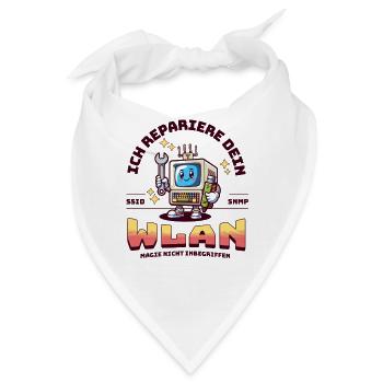 Ich repariere dein WLAN - Bandana - Weiß - Vorne
