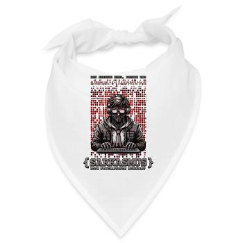 Ich spreche HTML Python und Sarkasmus - Bandana - Weiß - Vorne