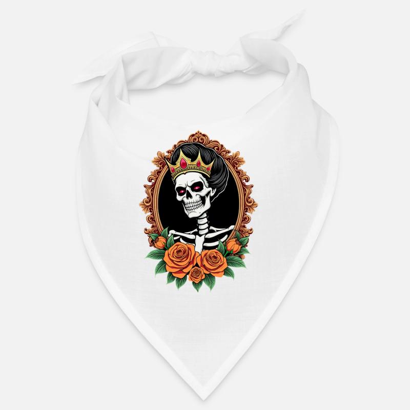 skullqueen - Bandana - Weiß
