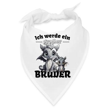 Nachwuchs Verkünden | Ich Werde Großer Bruder 2027 - Bandana - Weiß - Vorne