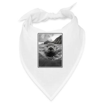 Seeotter - Bandana - Weiß - Vorne