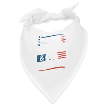 Stars, Stripes & Scripture - Lightblessed - - Bandana - Weiß - Vorne