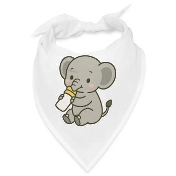 Tiny Trunk Sip - Bandana - Weiß - Vorne