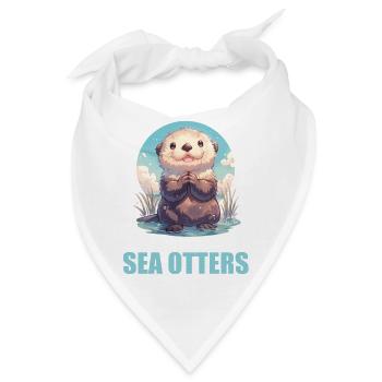 Seeotter - Bandana - Weiß - Vorne