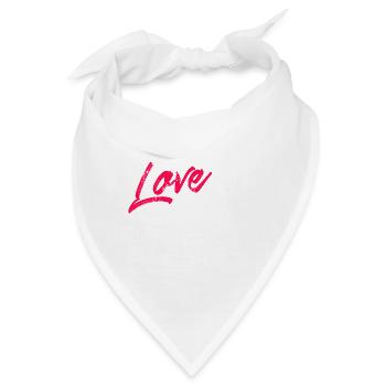 Love Me Like You Love Futsal Romantic Player Quote - Bandana - Weiß - Vorne