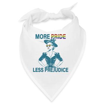 Mehr Pride Weniger Vorurteile Pride Month LGBTQ - Bandana - Weiß - Vorne