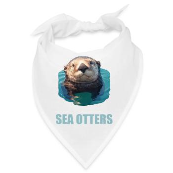 Seeotter - Bandana - Weiß - Vorne