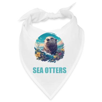 Seeotter - Bandana - Weiß - Vorne