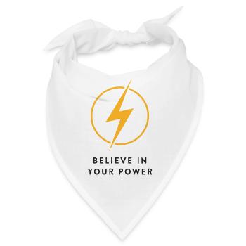 Blitz Believe in Your Power - Bandana - Weiß - Vorne