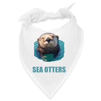Seeotter - Bandana - Weiß - Vorne