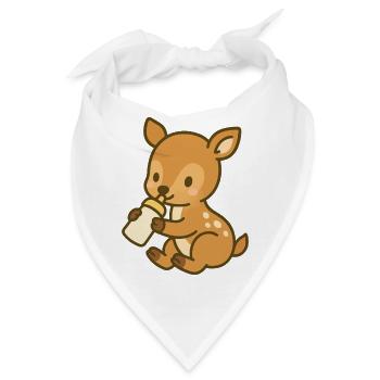 Fläschchen-Kitzliebe - Bandana - Weiß - Vorne