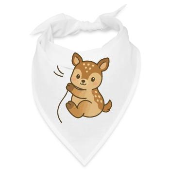 Kuschel-Kitztraum - Bandana - Weiß - Vorne