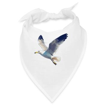 Möwen Möwe - Bandana - Weiß - Vorne