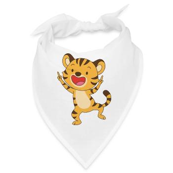Strahle-Tigerbaby - Bandana - Weiß - Vorne