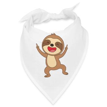 Happy Faultierfreude - Bandana - Weiß - Vorne