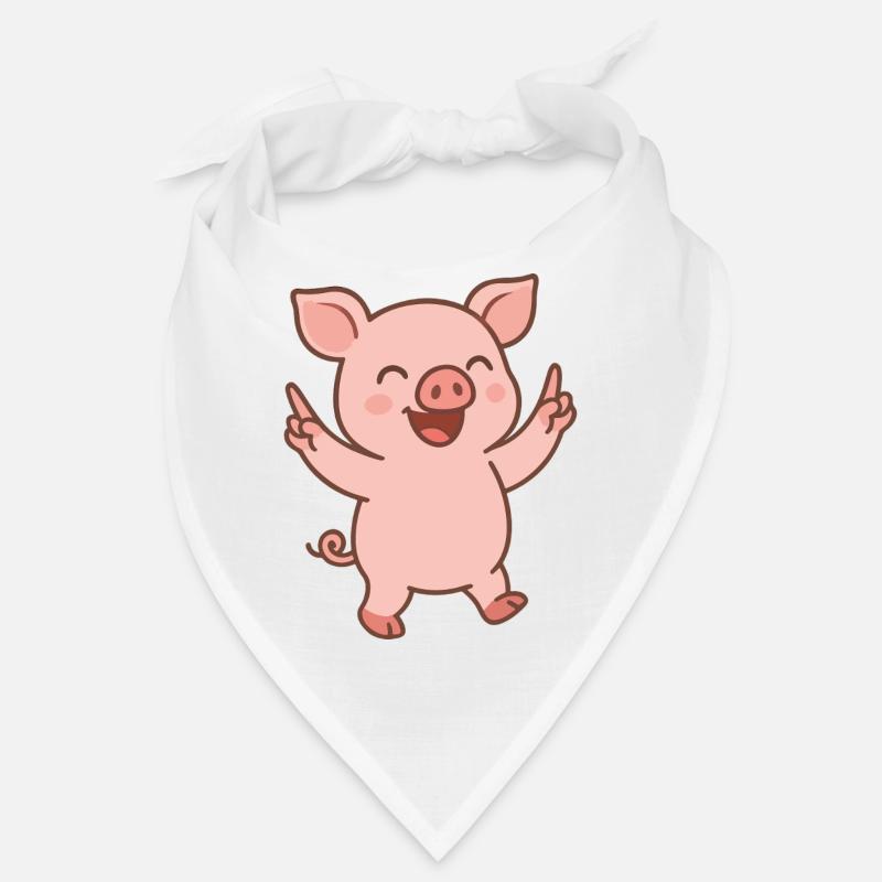 Porcelet heureux Bandana