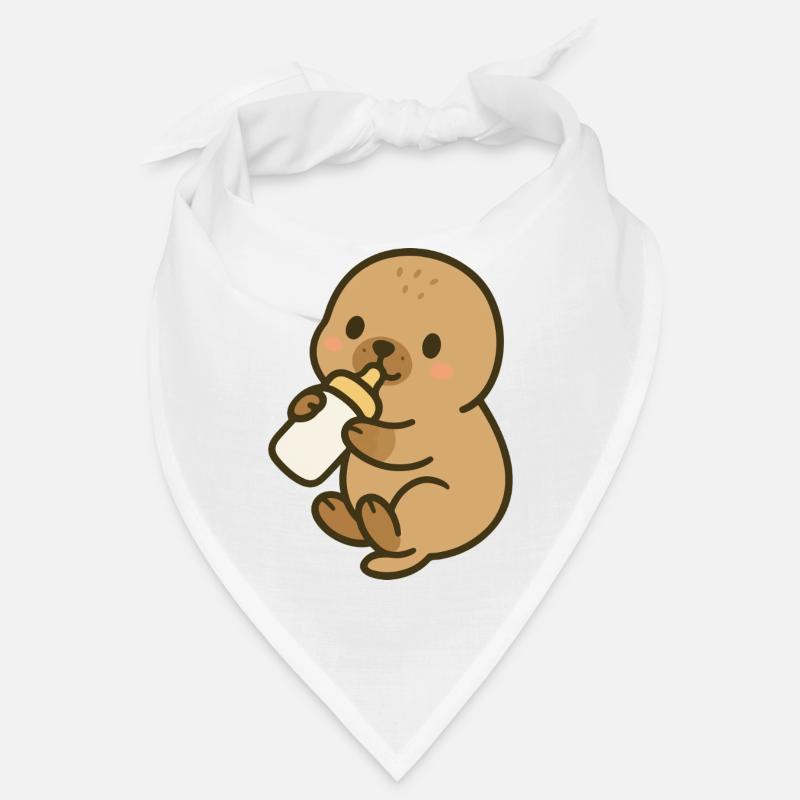 Fläschchenzeit am Meer Bandana